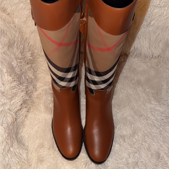 Burberry Leather Riding Boots - Picture 6 of 7